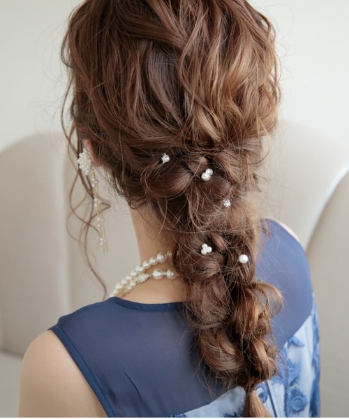 Cupid Heart(キューピッドハート)の「【Cupid Heart】結婚式アクセ!ヘアピン5本セット(ヘアピン・レディース・ベージュ・MEDIUM)」の2枚目の写真