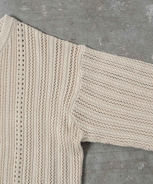 ADAMASTE（アダマスト）の「スカシアミリラックスカーディガン（カーディガン/ボレロ・メンズ・モカ/ブルー/チャコールグレー/アイボリー/グリーン・FREE）」の20枚目の写真