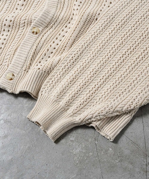 ADAMASTE（アダマスト）の「スカシアミリラックスカーディガン（カーディガン/ボレロ・メンズ・モカ/ブルー/チャコールグレー/アイボリー/グリーン・FREE）」の18枚目の写真