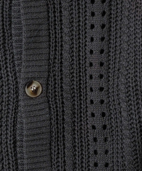 ADAMASTE（アダマスト）の「スカシアミリラックスカーディガン（カーディガン/ボレロ・メンズ・モカ/ブルー/チャコールグレー/アイボリー/グリーン・FREE）」の16枚目の写真