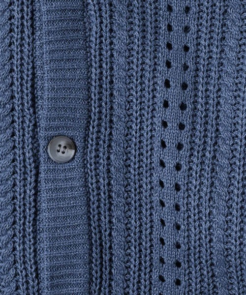 ADAMASTE（アダマスト）の「スカシアミリラックスカーディガン（カーディガン/ボレロ・メンズ・モカ/ブルー/チャコールグレー/アイボリー/グリーン・FREE）」の13枚目の写真