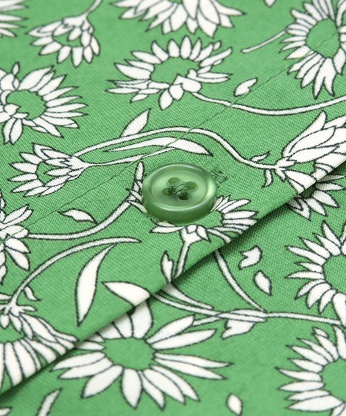 チチカカ（チチカカ）の「ノーカラーシャツワンピース（シャツワンピース・レディース・オフホワイト/ブラック/グリーン・FREE）」の21枚目の写真