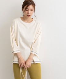 POU DOU DOU | タックスリーブカットソー(Tシャツ/カットソー)