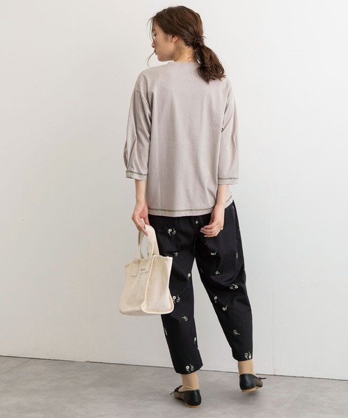 POU DOU DOU（プードゥドゥ）の「タックスリーブカットソー（Tシャツ/カットソー・レディース・ライトグレー/ブラック/アイボリー・3）」の18枚目の写真