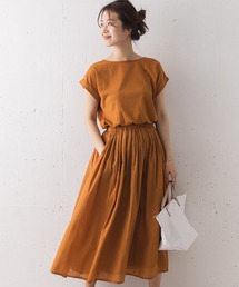 セール ブランド古着 Urban Research Doors アーバンリサーチドアーズのワンピース オレンジ 橙色系 袖なし 古着通販 Zozoused