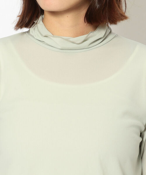 DROIT BELLO（ドロイトベロ）の「DROIT BELLO（ドロイトベロ）チュールタートル（Tシャツ/カットソー・レディース・ブラック/ライトグレー/ミント・FREE）」の14枚目の写真