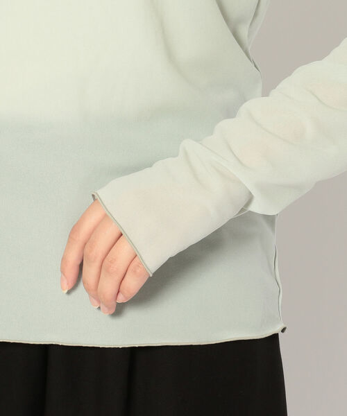 DROIT BELLO（ドロイトベロ）の「DROIT BELLO（ドロイトベロ）チュールタートル（Tシャツ/カットソー・レディース・ブラック/ライトグレー/ミント・FREE）」の15枚目の写真