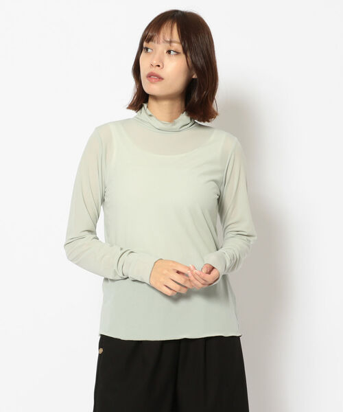 DROIT BELLO（ドロイトベロ）の「DROIT BELLO（ドロイトベロ）チュールタートル（Tシャツ/カットソー・レディース・ブラック/ライトグレー/ミント・FREE）」の21枚目の写真