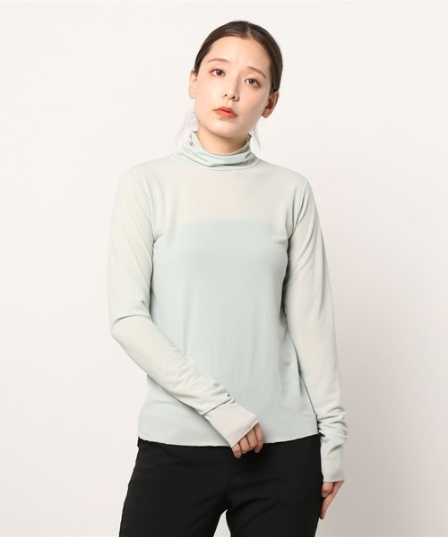 DROIT BELLO（ドロイトベロ）の「DROIT BELLO（ドロイトベロ）チュールタートル（Tシャツ/カットソー・レディース・ブラック/ライトグレー/ミント・FREE）」の3枚目の写真