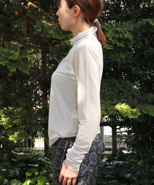 DROIT BELLO（ドロイトベロ）の「DROIT BELLO（ドロイトベロ）チュールタートル（Tシャツ/カットソー・レディース・ブラック/ライトグレー/ミント・FREE）」の9枚目の写真
