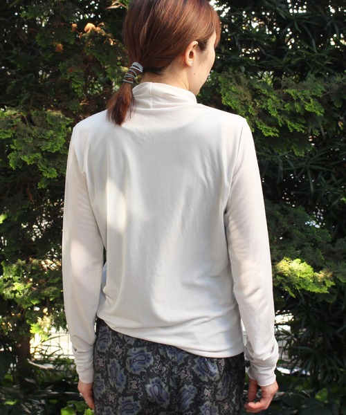 DROIT BELLO（ドロイトベロ）の「DROIT BELLO（ドロイトベロ）チュールタートル（Tシャツ/カットソー・レディース・ブラック/ライトグレー/ミント・FREE）」の8枚目の写真