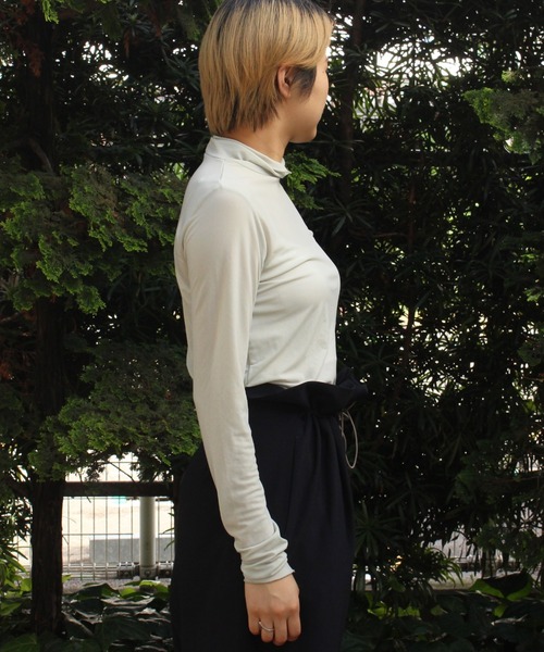 DROIT BELLO（ドロイトベロ）の「DROIT BELLO（ドロイトベロ）チュールタートル（Tシャツ/カットソー・レディース・ブラック/ライトグレー/ミント・FREE）」の10枚目の写真
