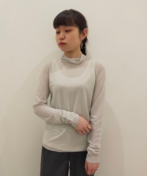 DROIT BELLO(ドロイトベロ)の「DROIT BELLO(ドロイトベロ)チュールタートル(Tシャツ/カットソー・レディース・ブラック/ライトグレー/ミント・FREE)」の15枚目の写真