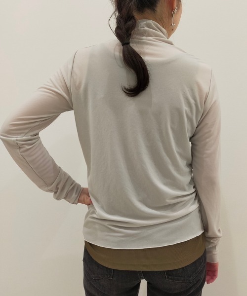 DROIT BELLO（ドロイトベロ）の「DROIT BELLO（ドロイトベロ）チュールタートル（Tシャツ/カットソー・レディース・ブラック/ライトグレー/ミント・FREE）」の22枚目の写真