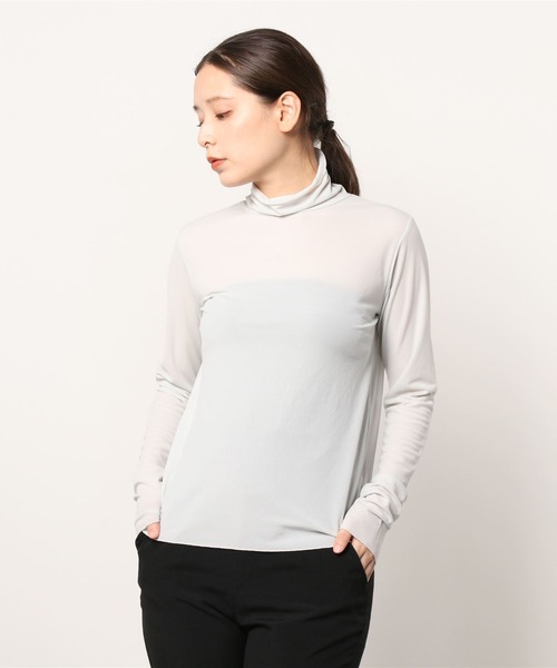 DROIT BELLO(ドロイトベロ)の「DROIT BELLO(ドロイトベロ)チュールタートル(Tシャツ/カットソー・レディース・ブラック/ライトグレー/ミント・FREE)」の17枚目の写真