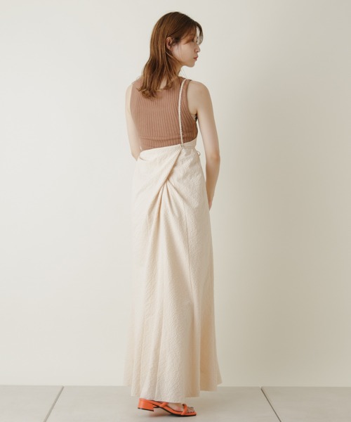 Kastane（カスタネ）の「プレーンリブニットタンク（タンクトップ・レディース・グリーン/アイボリー/モカ・FREE）」の21枚目の写真