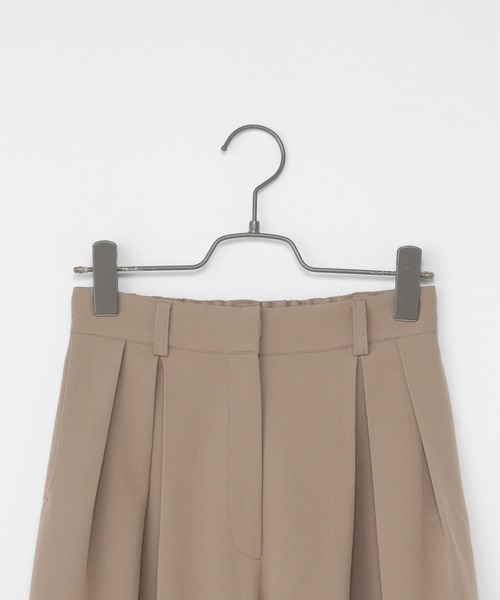 Heather（ヘザー）の「タックワイドスラックス 218778（スラックス・レディース・ベージュ/チャコールグレー/グリーン・S/M）」の6枚目の写真