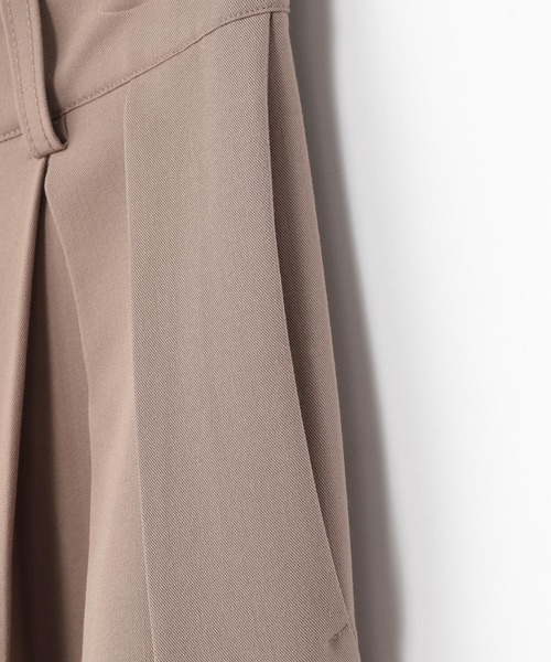 Heather（ヘザー）の「タックワイドスラックス 218778（スラックス・レディース・ベージュ/チャコールグレー/グリーン・S/M）」の4枚目の写真