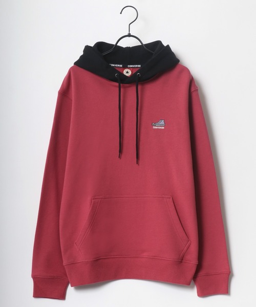 CONVERSE（コンバース）の「CONVERSE/コンバース ワンポイント シューズ ロゴ 刺繍 スウェット パーカー（パーカー・メンズ・オフホワイト/ブラック/ダークベージュ/ダークブラウン/ブルーグリーン/ベージュ系その他/ピンク系その他/グリーン系その他・M/L/LL）」の16枚目の写真