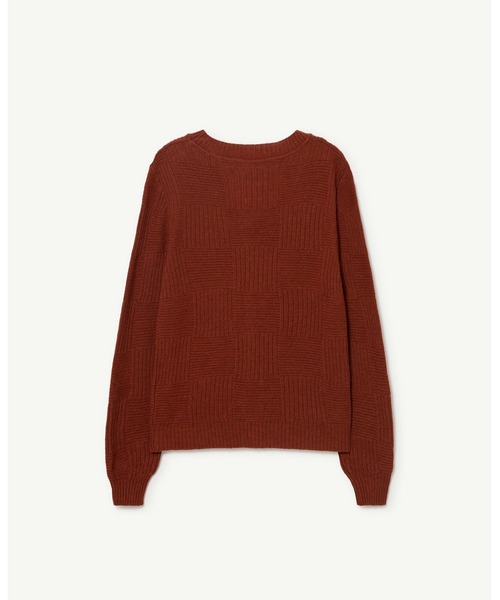 The animals observatory（ジ・アニマルズ・オブザーバトリー）の「The animals observatory / ブランコ刺繍ワンポイント カーディガンニット（ニット/セーター・キッズ・ブラウン・6Y/8Y/10Y/2Y/4Y/12Y）」の5枚目の写真