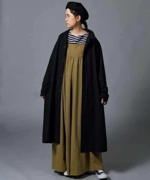 folka（フォルカ）の「【folka（フォルカ）】オールインワン サーカスパンツサロペット（サロペット/オーバーオール・レディース・チャコールグレー/ベージュ/カーキ/ブラック・M/L）」の5枚目の写真