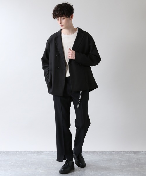 RAGEBLUE（レイジブルー）の「PEツイル/ダブルテーラードジャケット/956194（テーラードジャケット・メンズ・ブラック/ベージュ・MEDIUM/LARGE）」の7枚目の写真