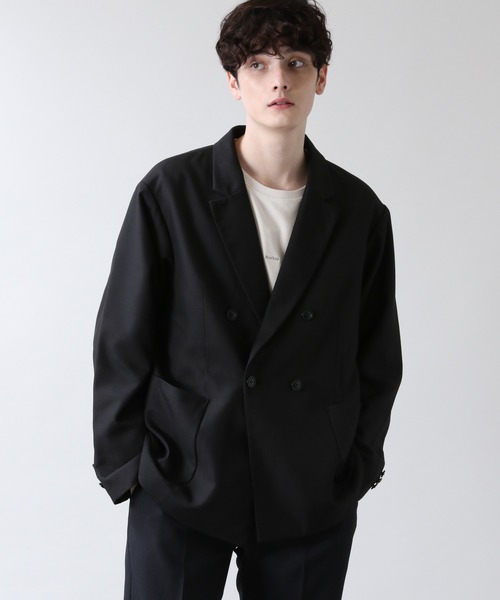 RAGEBLUE（レイジブルー）の「PEツイル/ダブルテーラードジャケット/956194（テーラードジャケット・メンズ・ブラック/ベージュ・MEDIUM/LARGE）」の5枚目の写真