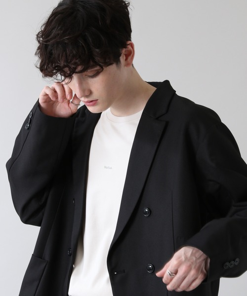 RAGEBLUE（レイジブルー）の「PEツイル/ダブルテーラードジャケット/956194（テーラードジャケット・メンズ・ブラック/ベージュ・MEDIUM/LARGE）」の12枚目の写真