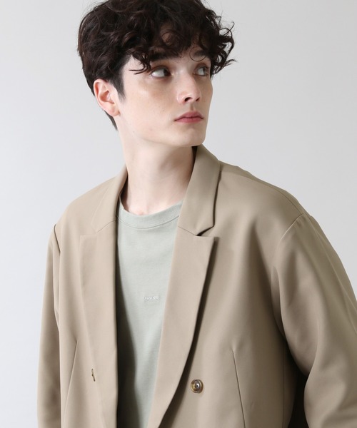 RAGEBLUE（レイジブルー）の「PEツイル/ダブルテーラードジャケット/956194（テーラードジャケット・メンズ・ブラック/ベージュ・MEDIUM/LARGE）」の3枚目の写真
