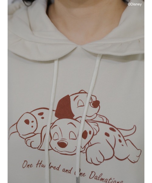 Disney（ディズニー）の「ﾃﾞｨｽﾞﾆｰｷｬﾗｸﾀｰ/ﾌﾘﾙﾊﾟｰｶｰ（パーカー・レディース・オフホワイト/ピンク/ライトベージュ・FREE）」の22枚目の写真