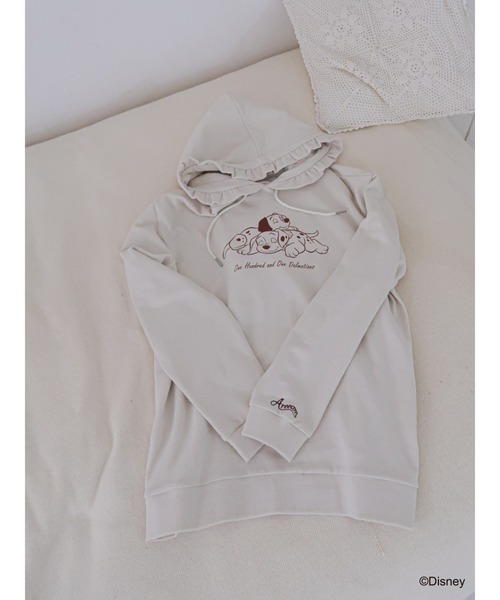 Disney（ディズニー）の「ﾃﾞｨｽﾞﾆｰｷｬﾗｸﾀｰ/ﾌﾘﾙﾊﾟｰｶｰ（パーカー・レディース・オフホワイト/ピンク/ライトベージュ・FREE）」の19枚目の写真