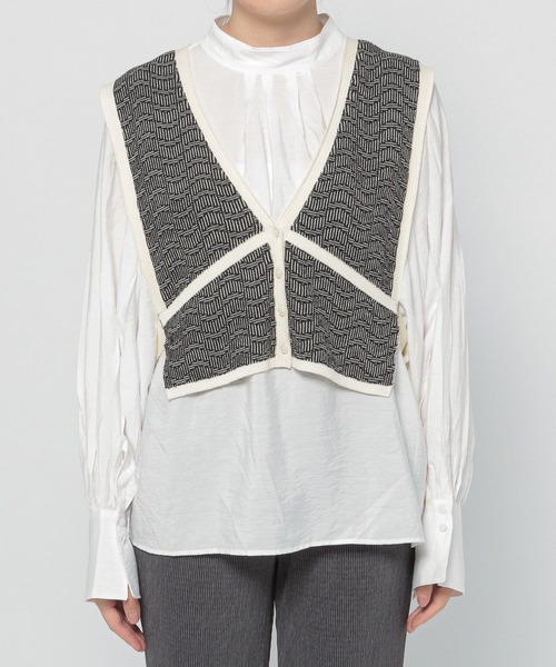 PAGEBOY(ページボーイ)の「ジャガードショートベスト(ベスト・レディース・ブラウン系その他/ブラック系その他・FREE)」の11枚目の写真