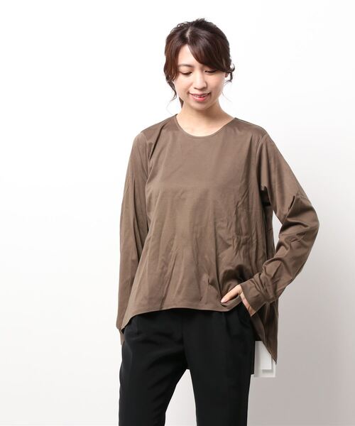 セール】MIDIUMISOLID for Ladies クルーネックAラインプル