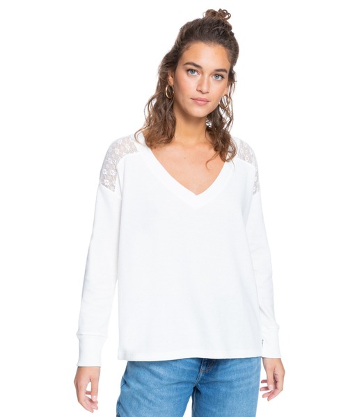 ROXY（ロキシー）の「CANDY CLOUDS/ロキシーレースニットトップス（その他トップス・レディース・ブラック/レッド/グレー・SMALL/MEDIUM/X-SMALL）」の3枚目の写真