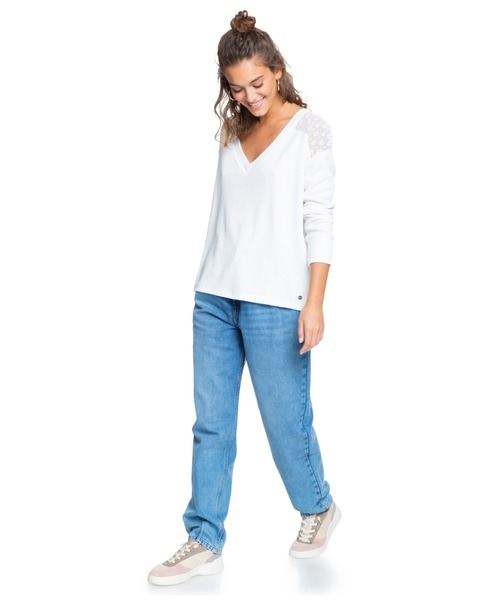 ROXY（ロキシー）の「CANDY CLOUDS/ロキシーレースニットトップス（その他トップス・レディース・ブラック/レッド/グレー・SMALL/MEDIUM/X-SMALL）」の5枚目の写真