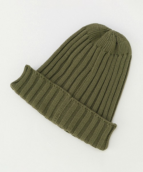 XLARGE KIDS（エクストララージキッズ）の「リブニット帽（ニットキャップ/ビーニー・キッズ・グレー/カーキ/ブラック・FREE）」の4枚目の写真