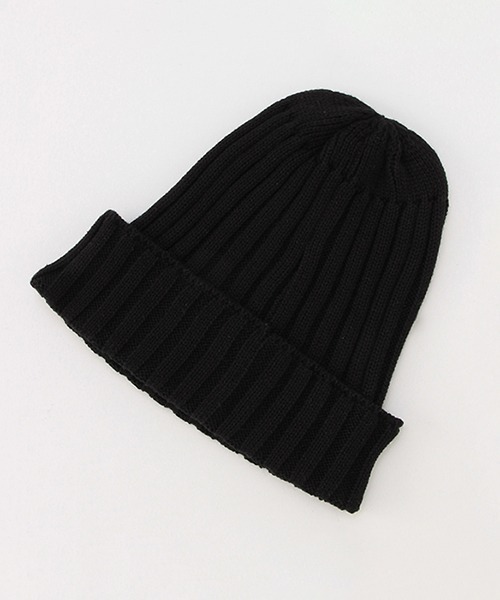 XLARGE KIDS（エクストララージキッズ）の「リブニット帽（ニットキャップ/ビーニー・キッズ・グレー/カーキ/ブラック・FREE）」の5枚目の写真