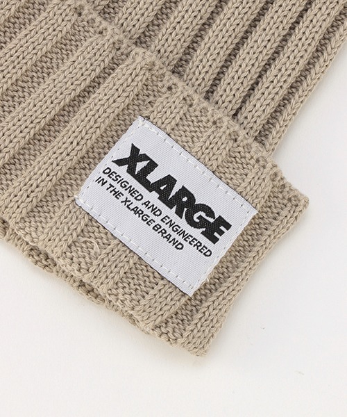 XLARGE KIDS（エクストララージキッズ）の「リブニット帽（ニットキャップ/ビーニー・キッズ・グレー/カーキ/ブラック・FREE）」の7枚目の写真