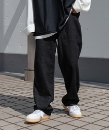 リラックスストレートデニムパンツ
