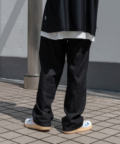 Perushu(ペルーシュ)の「リラックスストレートデニムパンツ(デニムパンツ・メンズ・ブラック/サックスブルー/インディゴブルー・SMALL/MEDIUM/LARGE)」の9枚目の写真