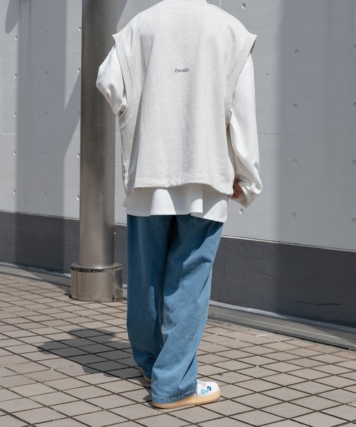 Perushu(ペルーシュ)の「リラックスストレートデニムパンツ(デニムパンツ・メンズ・ブラック/サックスブルー/インディゴブルー・SMALL/MEDIUM/LARGE)」の5枚目の写真