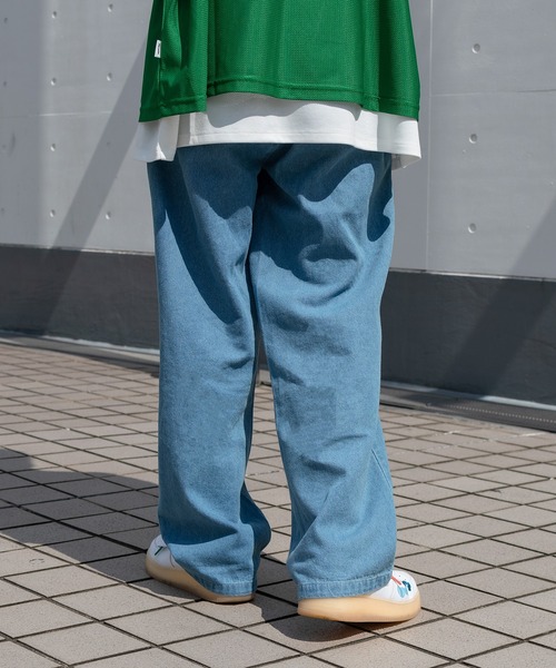 Perushu(ペルーシュ)の「リラックスストレートデニムパンツ(デニムパンツ・メンズ・ブラック/サックスブルー/インディゴブルー・SMALL/MEDIUM/LARGE)」の14枚目の写真