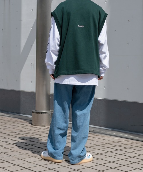 Perushu(ペルーシュ)の「リラックスストレートデニムパンツ(デニムパンツ・メンズ・ブラック/サックスブルー/インディゴブルー・SMALL/MEDIUM/LARGE)」の10枚目の写真