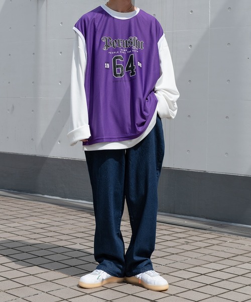 Perushu(ペルーシュ)の「リラックスストレートデニムパンツ(デニムパンツ・メンズ・ブラック/サックスブルー/インディゴブルー・SMALL/MEDIUM/LARGE)」の11枚目の写真