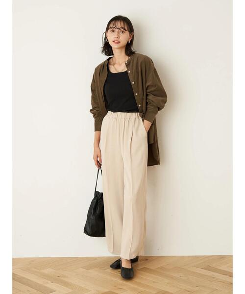 earth music&ecology（アースミュージックアンドエコロジー）の「2wayタンクトップ ＊（タンクトップ・レディース・ライトベージュ/ブラック/モカ/アイボリー・S/M）」の10枚目の写真