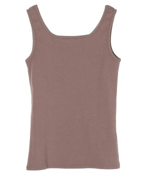 earth music&ecology（アースミュージックアンドエコロジー）の「2wayタンクトップ ＊（タンクトップ・レディース・ライトベージュ/ブラック/モカ/アイボリー・S/M）」の19枚目の写真