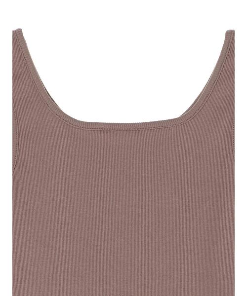 earth music&ecology（アースミュージックアンドエコロジー）の「2wayタンクトップ ＊（タンクトップ・レディース・ライトベージュ/ブラック/モカ/アイボリー・S/M）」の21枚目の写真