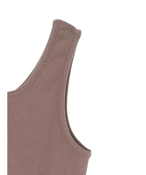 earth music&ecology（アースミュージックアンドエコロジー）の「2wayタンクトップ ＊（タンクトップ・レディース・ライトベージュ/ブラック/モカ/アイボリー・S/M）」の22枚目の写真