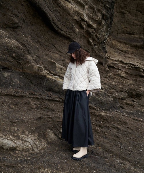 AKTE(アクテ)の「フェイクスウェードキャップ(キャップ・レディース・ブラック/グレー・FREE)」の4枚目の写真