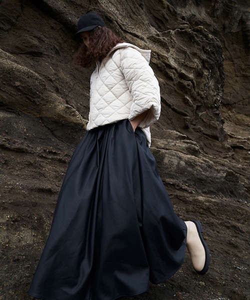 AKTE(アクテ)の「フェイクスウェードキャップ(キャップ・レディース・ブラック/グレー・FREE)」の6枚目の写真